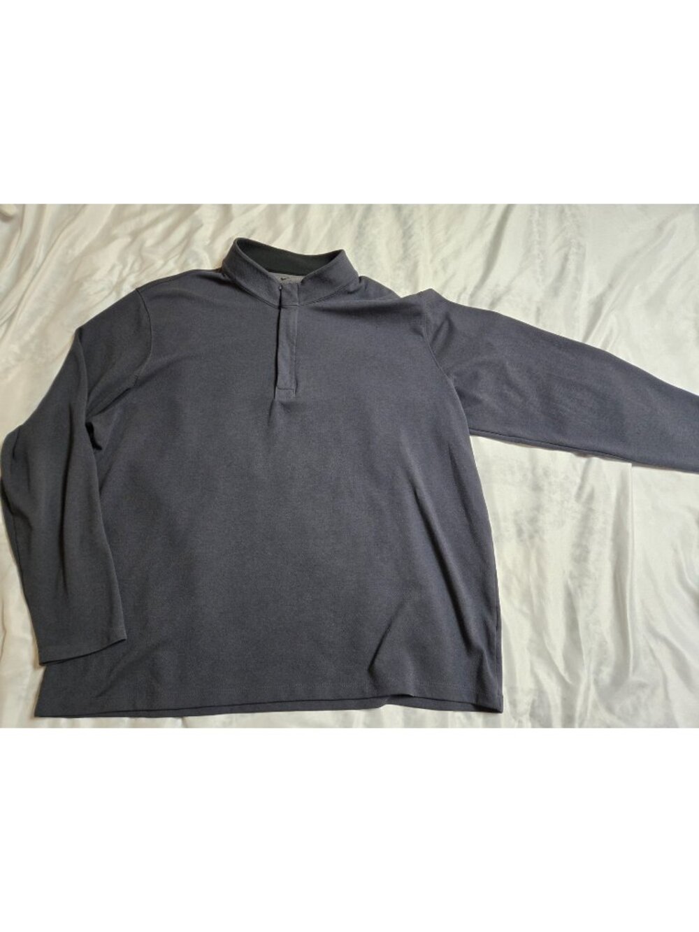 Nike Dri Fit/Standard Fit Blue Quarter Zip Long Sleeve Size 2XL